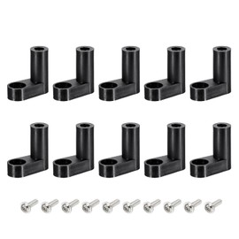 sourcing map Set of 20 PCB Plastic Fixed Feet Circuit Board Black Mounting Spacer 20 mm with M3 Screws for Motherboard Game Console