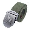 LKMY Tactical Men's Nylon Canvas Cotton US Army Belt Metal
