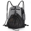 DEKAYAKER Drawstring Basketball Bag - Portable Soccer Volleyball Carrier Expandable