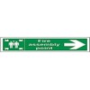 V Safety Fire Assembly Point - Fire Assembly Point Arrow