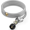 only fire 12 Feet Propane Regulator Hose with Gauge,Fits for