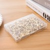100Pcs Gold Push Pins with Storage Box – Decorative Double