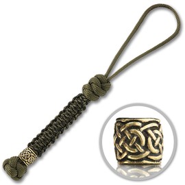 M-Tac Knife Lanyards with Beads - Paracord Lanyard - Tactical Lanyard for Knife - Scandinavian (Olive)