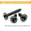 Allkeen (100 pcs) #8×1" T20 Torx Head Wood Screws Self