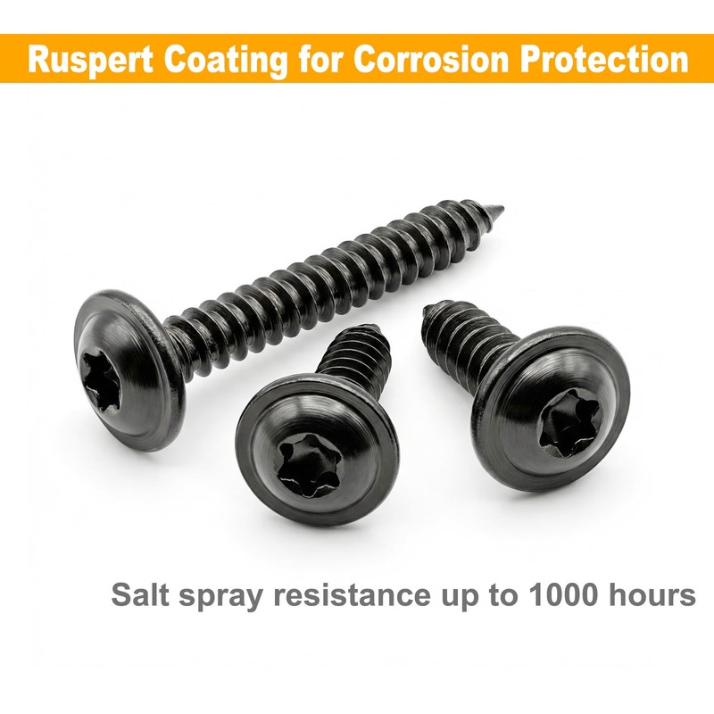 Allkeen (100 pcs) #8×1" T20 Torx Head Wood Screws Self