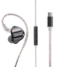 FiiO AUDÍFONOS HI-Res con Manos Libres Y Conector Tipo C JD1 - Black