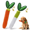 AUSCAT 2PCS Carrot Dog Rope Toy, Durable Braided Teething Toys,