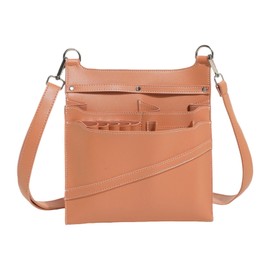 Colcolo Hairdresser Scissor Pouch Scissor Storage Waist Bag PU Leather with Shoulder Belt Salon Hair Cutting Belt, for Stylist Tool