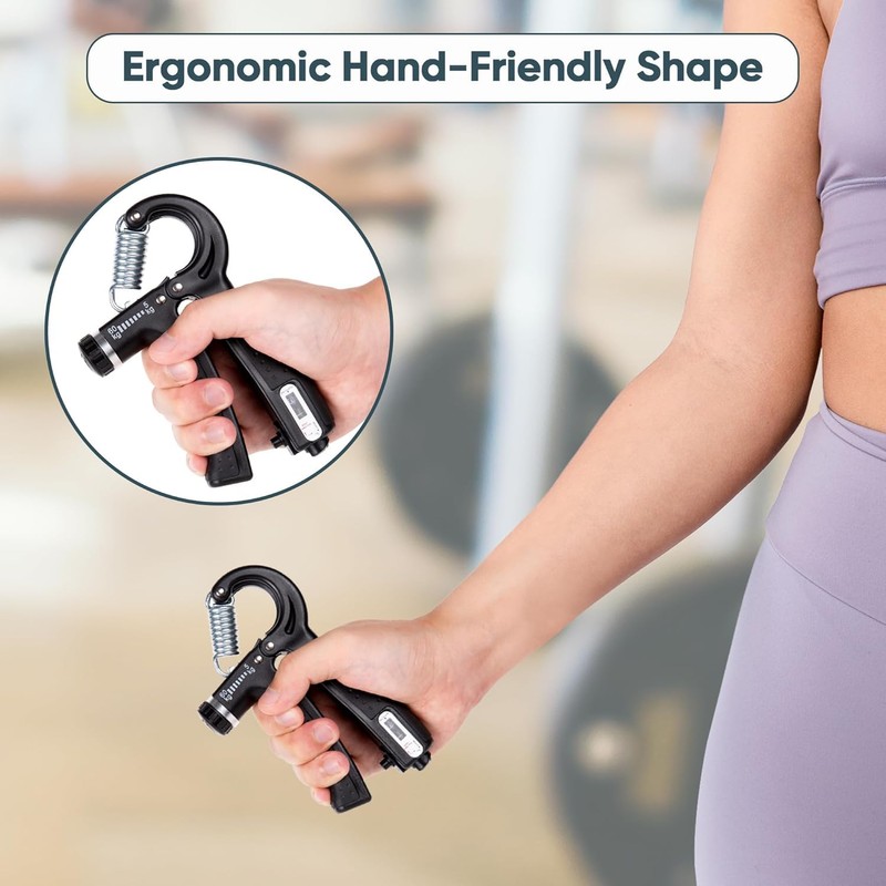 PACIOCEAN Grip Strength Trainer Kit (6 Pack), Counting Grip Strength,
