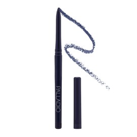 Palladio Delineador de Ojos Retráctil Resistente al Agua, Color Enriquecido Pigmentado y Lápiz de Ojos Cremoso, Fácil de Deslizar y Girar, Aplicación Duradera a Prueba de Manchas, Deep Blue