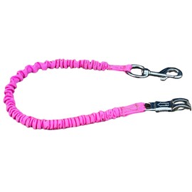 Equipride Heavy Duty Fabric Covered Quick Release Trailer Tie Stable Bungee Tie Elasticated (Pink)