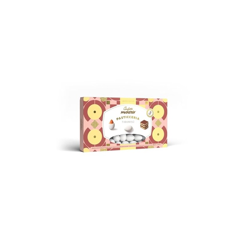 Confetti Maxtris Ciocomandorla gusto Tiramisù, scatola 500g
