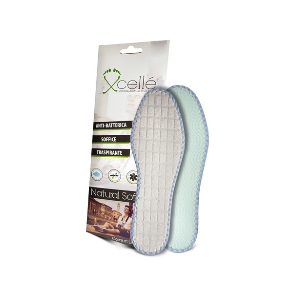 Plantar Insoles in Anti-Sweat Anti-Odour Latex Breathable with Natural Soft