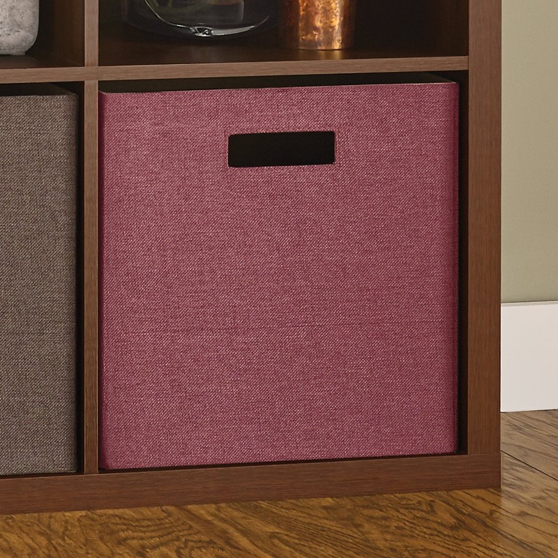 ClosetMaid Decorative Fabric Storage Bin, Cabernet