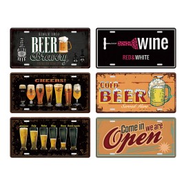 Vintage Beer Brewery Since 1810 Metal Tin Sign Retro Bar Pub Wall Decor for Man Cave Garage Tavern Cafe Home Bar ArtColor: M251, Size: 15x30cm