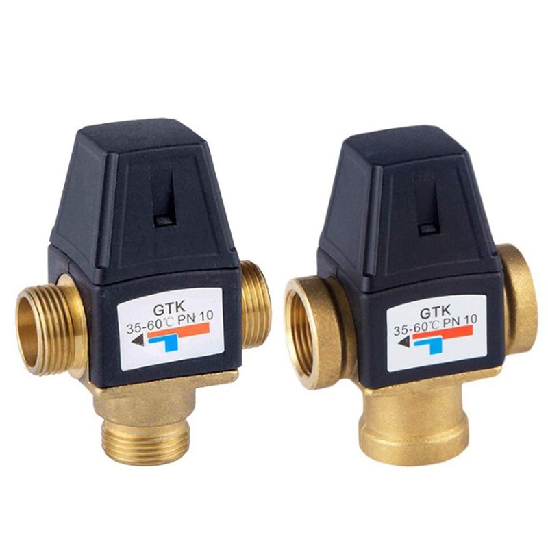 3-Way Thermostatic Mixing Valve Solar Water Heating Mixer Valve DN25