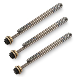 3 Pcs Titanium HE 90240 Water Heater Element Screw-In 9KW 240V Replacement for EcoSmart ECO 18 27 36 Tankless Water Heater Element Parts Replaces HE 80240 R004709024S SGB-2903 HA-P004 HA-P005