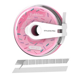 STALEKS Pro Bobbinail File Dispenser with White Replacement File Expert (Donuts + Refill) (180 Grit)