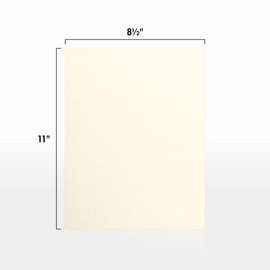 8 1/2 x 11 Paper - Champagne Metallic (50 Qty.) by Envelopes.com