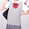 EIMEI School Uniform Vest, Sleeveless, Plain, Loose Fit, Knit, All