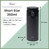 TLW350 Water Bottle, One-Touch Stainless Steel, Integrated Washer, Lightweight, Stylish,