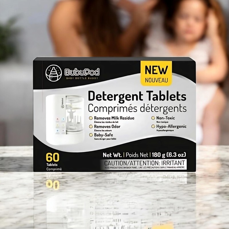 Baby Bottle Washer Detergent Tablets - Compatible with Baby Brezza