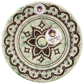 CERÁMICA ESPAÑA Decorative plate for hanging on the wall, wall plate, ceramic plate, model D14, 100% handmade decoration, 23 x 23 x 3.5 cm