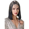 BABEYOND Vintage Style Roaring 20s Crystal Rhinestone Flapper Cap Headpiece