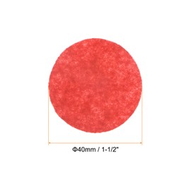 sourcing map Round Felt Circles 40 mm 1-1/2 Inch Craft Felt Pads Non-Woven Fabric Felt Pads Assorted Colours Pack of 100