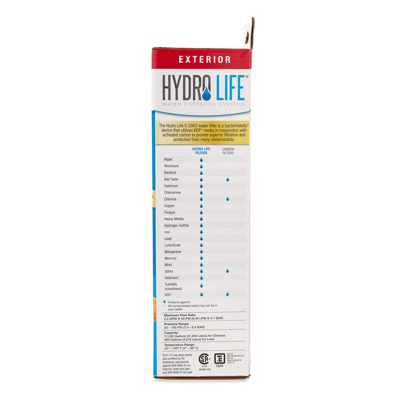Camco Hydro Life 52412 C-2063 Replacement Cartridge, purple, standard