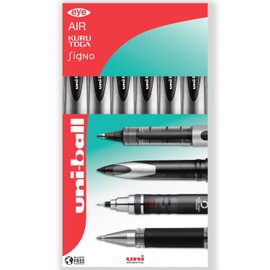 uni-ball Gel Impact Broad UM-153S Rollerball Pen - 1.0mm Tip - Blue Ink - Boxed (Pack of 6)
