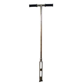 WYDDDARY Dutch Type Soil Sampler Probe 1.6inch Diameter Stainless Steel Soil Probe Rod with Rubber T-Style Handle Soil Test Kit Grips for Soil Sampling Plant Care Garden Lawn Farm