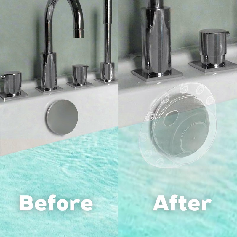 2 Pcs Bathtub Overflow Drain Cover Bathtub Stoppers 6.1 Inch