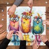 Colorful Bird Puzzles for Adults 1000 Pieces, Funny Flower Owls
