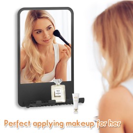 Shower Mirror Fogless for Shaving, Adjustable Shaving Mirror,Anti Fog Mirror with Razor Holder for Shower,Bathroom Mirror & Accessories