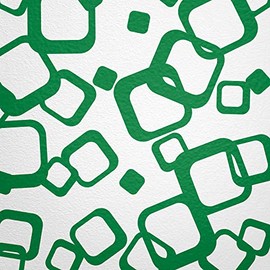 WANDfee® Wall Tattoo, Circles, Dots, 60 Stickers, Colour Choice For Children's Bedroom, Living Room, Hallway, Bathroom, Kitchen, Tile Stickers, green