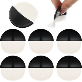 8 Pieces Flat Brush Applicator Artist Drawing Brush Diamond Art Brush for Christmas DIY Craft Gesso, Oil Paint, Acrylic Painting, Watercolor, Furniture Brush Cleaner (Black and White,)