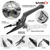 SAMSFX Aluminum Saltwater Fishing Pliers Locking with Quick Nail Knot