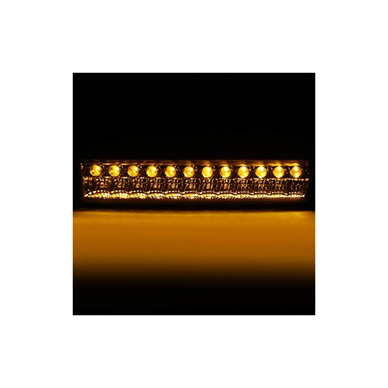 Spec-D Tuning Smoke Lens Bumper Lights Compatible with 1998-2004 Chevy