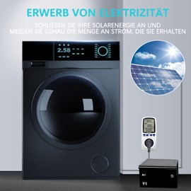 Awootsv Power Meter for Socket, Double Rate Current Meter for Socket, Electricity Meter, 2 Billing Methods, Energy Cost Meter, Power Consumption Meter, Electricity Analyzer, Max 3680W/16A