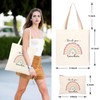 Teacher Gifts for Women, Teacher Appreciation Gifts Canvas Tote Bags,