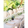 Briful 6ft White Bougainvillea Flower Garland – Artificial Silk Floral