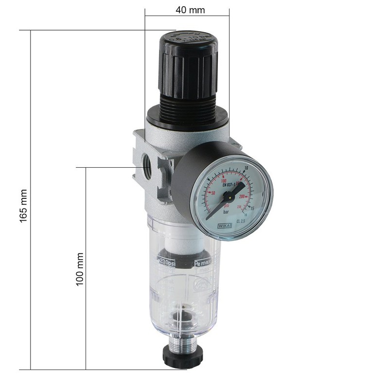 Filter regulator series 0, 1000 l/min - pressure regulator G