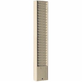 VICS Anthem Model 155 Metal Kanban Time Card Rack, Holds 25 Cards-White