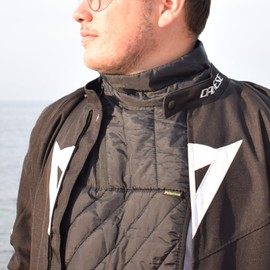 Pelucton Neck Warmer Motorcycle Winter Adjustable Chest and Shoulder Warmer, Thermal Motorcycle Scarf Windproof, Motorcycle Neck Protection Outdoor, black