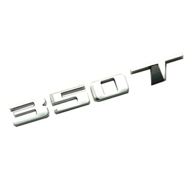 1Pc 350T Logo Emblem Compatible with CT4 CT5 XT4 XT5 Rear Turnk 350 T Nameplate 3D Badge (Chrome)