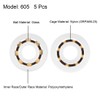 sourcing map 605 Plastic Bearings 5x14x5mm Glass Ball Nylon Cage