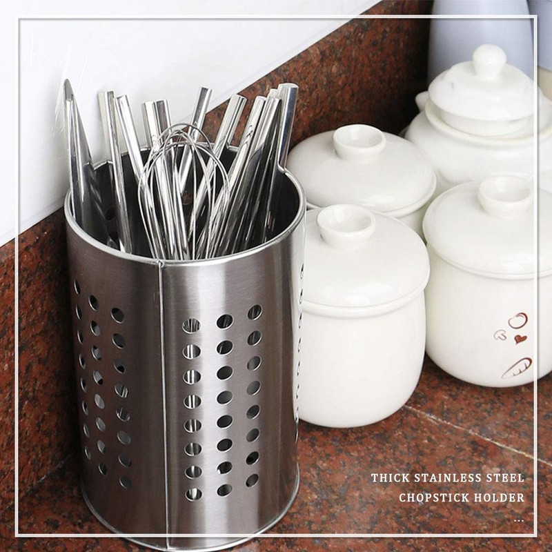 2 PCS Kitchen Utensil Organizer, Kitchen Stainless Steel Cooking Utensil