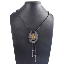COOLLA Bolo tie- Handmade Western Cowboy Black Vintage Cicada Pendant for Women,Men (Style-A)
