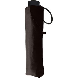 Nakatani Men's Folding Umbrella, Windproof, Black, Plain [423-022], Hand Opening, 25.6 inches (65 cm), Big Size